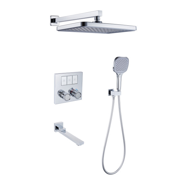 Nemi Встраиваемый душевой комплект c термостатом на 3 положения, хром TVZ-8810