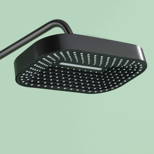 Salda Душевая стойка со смесителем ALS-615-14  Оружейная сталь