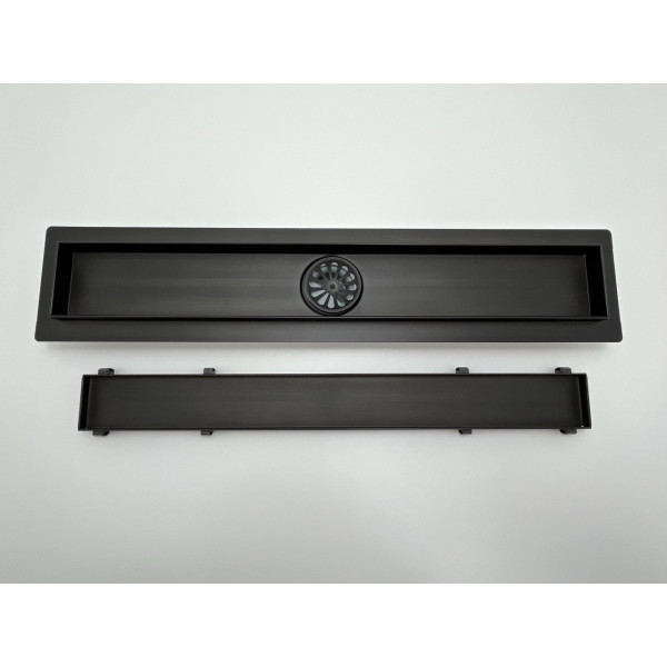 Душевой трап Arianda поворотный/ под плитку 600 мм. Графит