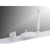 Смеситель на борт ванны VELLA KIT (3 эл.) ASD WHITE
