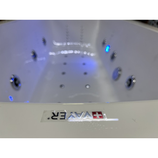 Гидромассажная акриловая ванна Vayer Milana 180x70 хром глянец