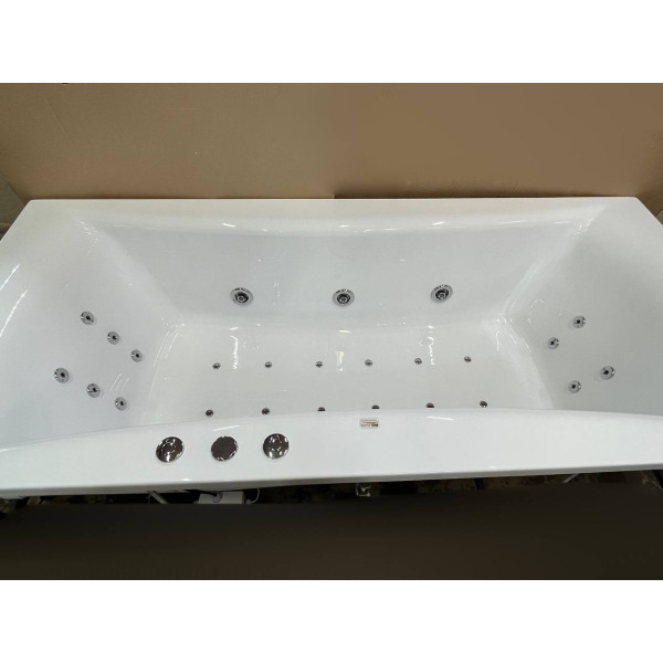 Гидромассажная акриловая ванна Relisan Xenia 200x90 хром глянец