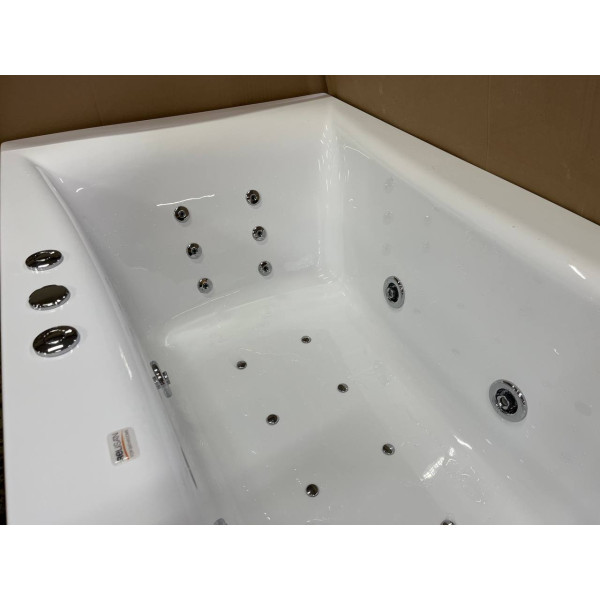 Гидромассажная акриловая ванна Relisan Xenia 200x90 хром глянец