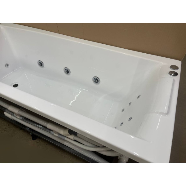 Гидромассажная акриловая ванна Relisan Kristina 170x75 хром глянец