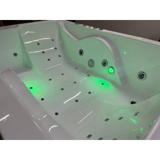 Гидромассажная акриловая ванна Vayer Coral 180x120 хром глянец