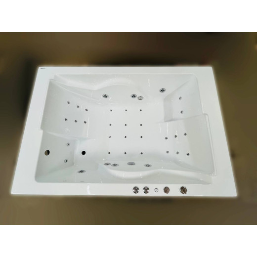 Гидромассажная акриловая ванна Vayer Coral 180x120 хром глянец