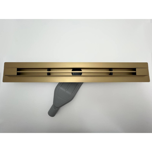 Душевой трап Delgado (SLIM) линейный 600 мм Золото матовое