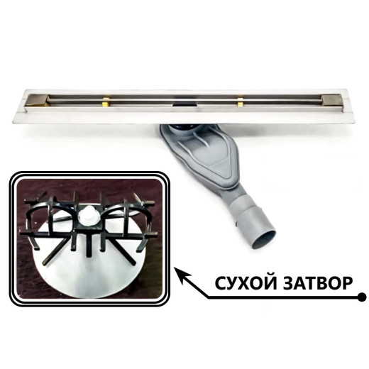 Душевой трап Delgado (SLIM) линейный 700 мм Бронза