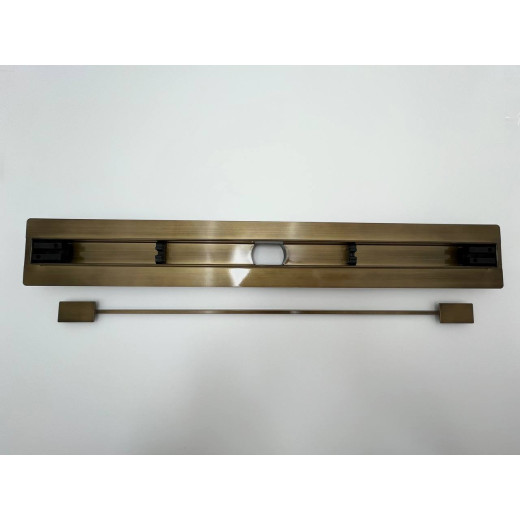 Душевой трап Delgado (SLIM) линейный 800 мм Бронза