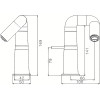 Смеситель для раковины HAIBA HB10813-7, прогрессивный картридж, латунь, черный