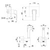 Смеситель Lemark Unit LM4519C с гигиеническим душем встраиваемый, хром