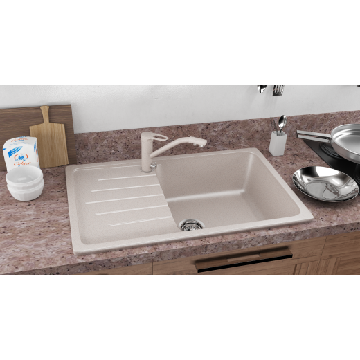 Мойка кухонная Ulgran U-400-344, ультра-черный