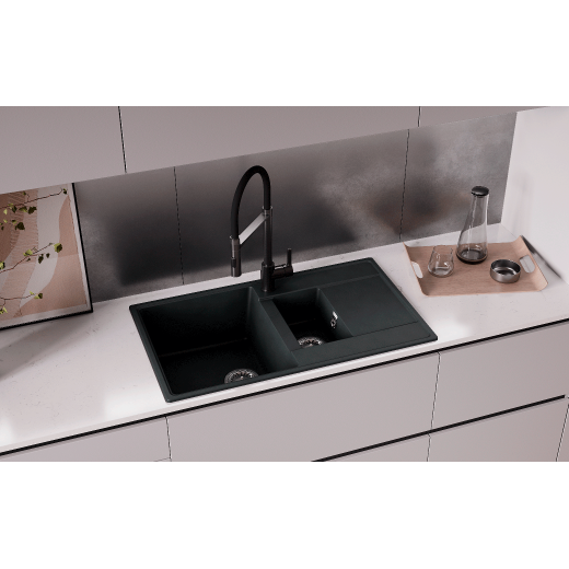 Мойка кухонная ULGRAN Quartz Prima 860 1,5 K-03 десерт