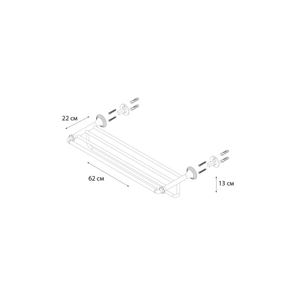 Fixsen BEST FX-71615 Полка для полотенец