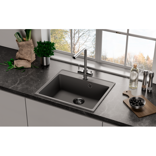 Мойка кухонная ULGRAN Quartz Forte 580-01, жасмин