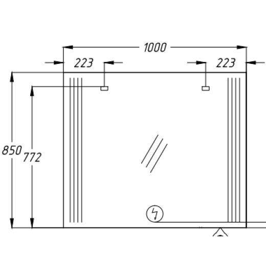 Зеркало OPADIRIS Оникс 100