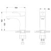 Смеситель Lemark Evitta LM0506C для умывальника монолитный, хром