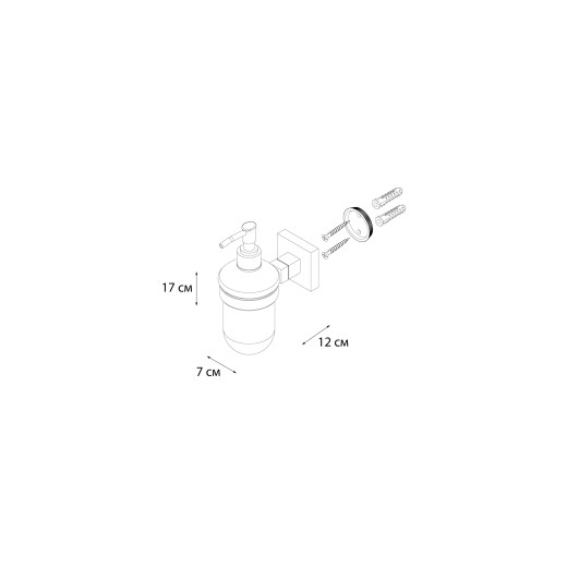 Fixsen METRA FX-11112 Дозатор жидкого мыла
