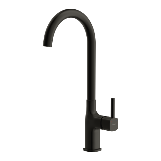 Смеситель Cersanit для кухни ELIO однорычажный, черный