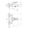 Смеситель Rossinka T40-31 для ванны