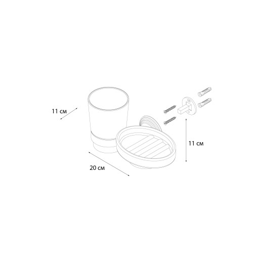 Fixsen BEST FX-71606+08 Мыльница+подстаканник