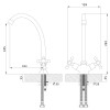 Смеситель Rossinka G02-71 для кухни
