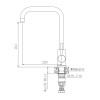 Смеситель для кухни HAIBA HB71304-4, нержавеющая сталь