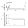 Смеситель для ванны HAIBA HB22590-7, длинный излив, латунь, черный