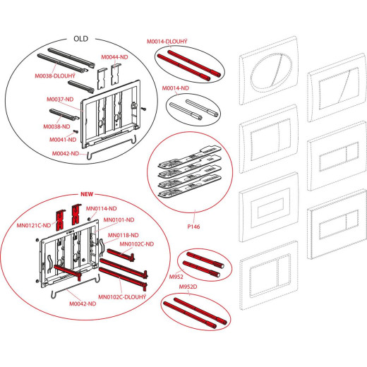 Сенсорная кнопка управления для скрытых систем инсталляции, белый (подключение к сети),  арт.M370S