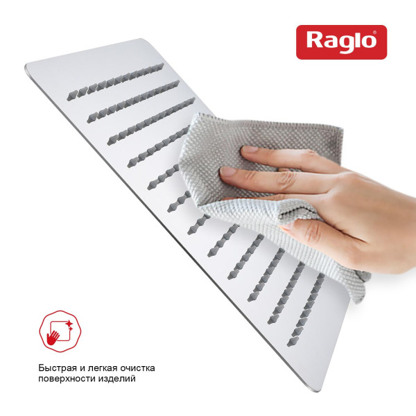 Тропический душ 300*300мм (нерж) RAGLO R451.55