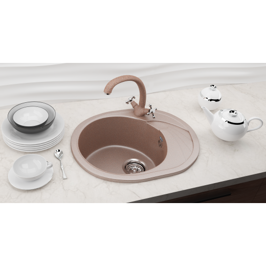 Мойка кухонная Ulgran U-403-345, шоколад