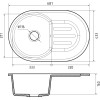 Мойка кухонная GranFest SMART 685L 1-чаш+кр 683*433 песочный