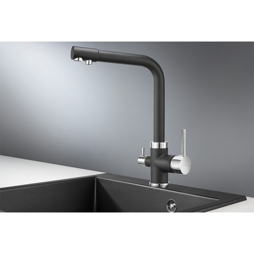 Смеситель Granula GR-2305 турмалин для кухни