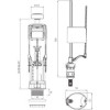 Комплект клапанов OLI: спуск.Atlas V3 + наливной Uni Bottom, латунь