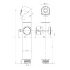 Лейка для биде LM8075BL, черный, блистер