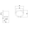 Подключение для душевого шланга Lemark LM8026C для смесителя, хром