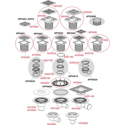 Сливной трап 150×150/50/75 мм боковой сток, решетка из нержавеющей стали, арт.APV3444