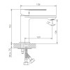 Смеситель для раковины HAIBA HB10590, латунь, хром - купить в Москве