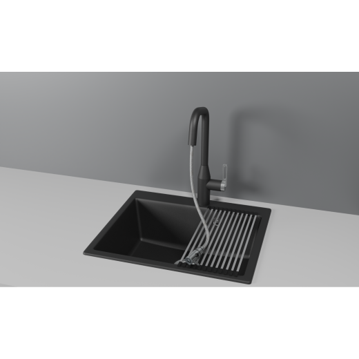 Смеситель Granula GR-8171 турмалин с выдвижным изливом