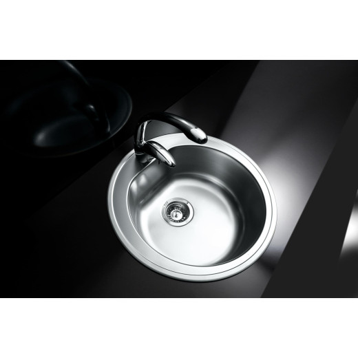 Мойка кухонная Alveus Form 30 LEI FI 510х510х185 нержавеющая сталь, с сифоном