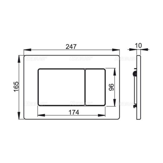 Сенсорная кнопка управления Antivandal для скрытых систем инсталляции,  арт.M279S