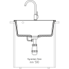 Мойка кухонная GranFest URBAN 4550 подстольный монтаж 1-чаша 450*500мм черный