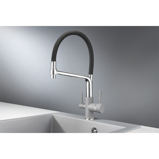 Смеситель Granula GR-0083 алюминиум для кухни