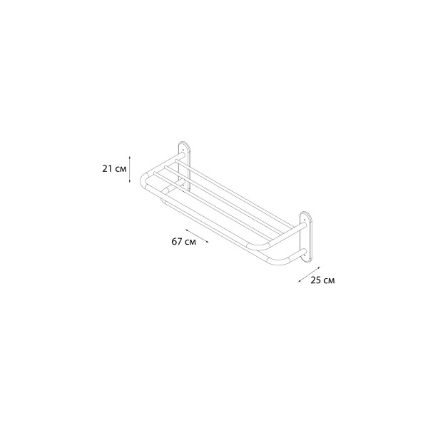 Fixsen HOTEL FX-31015 Полка для полотенец
