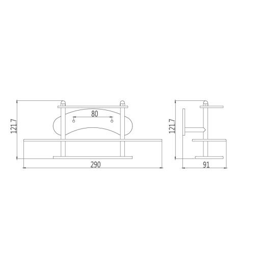 Держатель для зубных щеток Haiba HB102