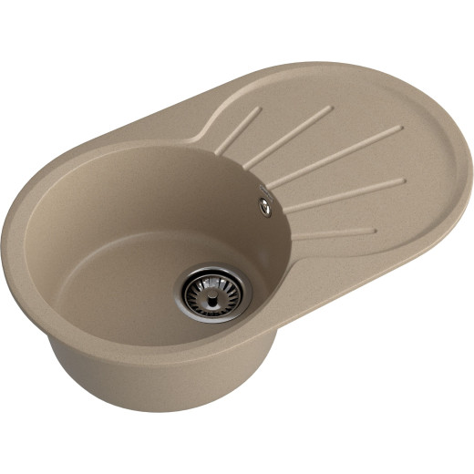 Мойка кухонная GranFest Rondo GF-R750L песочный