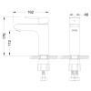 Смеситель Lemark Point LM0306C для умывальника монолитный, хром