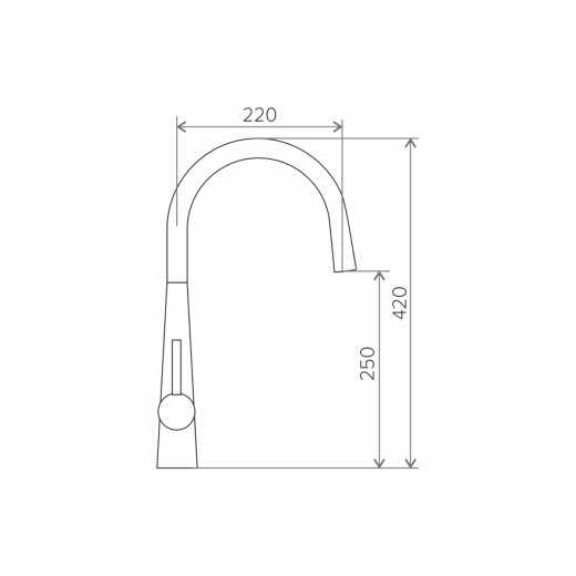 Смеситель кухонный TOLERO Barcelona (хром)