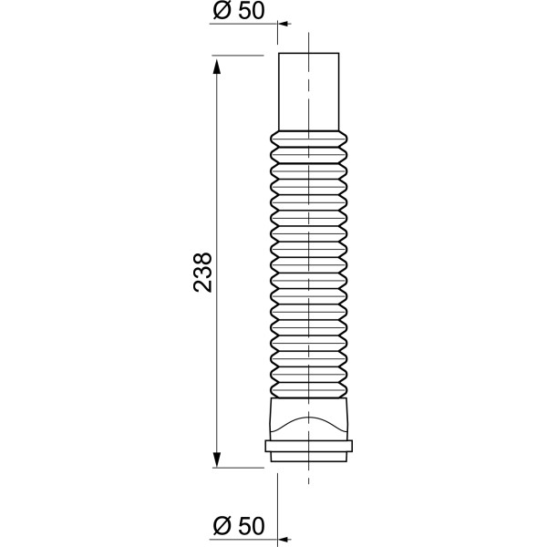 Гофрированное соединение WIRQUIN MAGICOUDE D50мм. PUSH-FIT