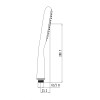 Душевая лейка Lemark LM0411С 1-функциональная, хром